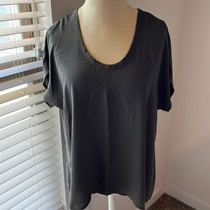 Allison Joy olive green shirt